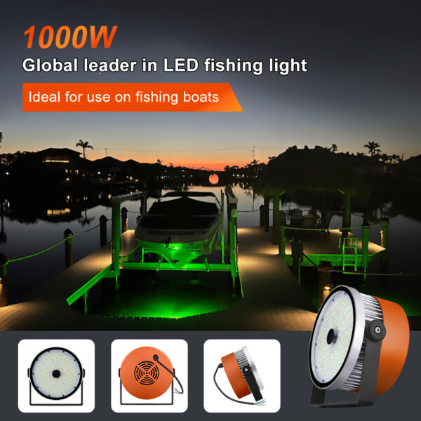 1000W LED marine step lights for yachts fishing light - Image 3