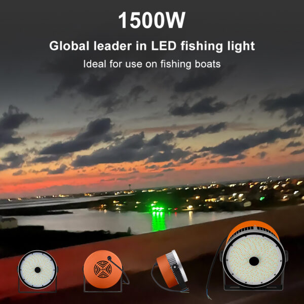 ip67 waterproof stainless steel housing 1500w for boat marine fishing light - Image 2