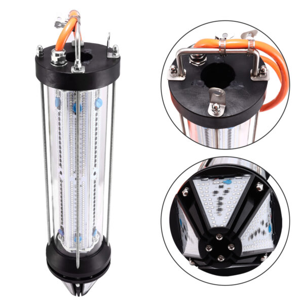 HOT Led Fishing Light Squid Farmed Salmon with Dimmer 1500W IP68 - Image 3
