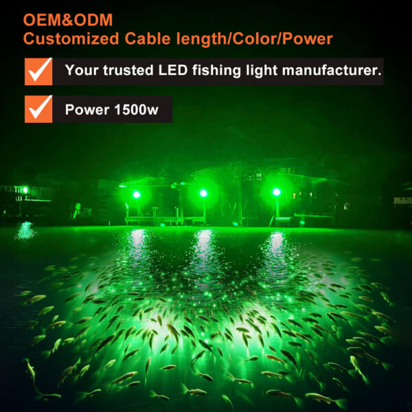 LED navigation lights waterproof IP67 fishing boat lighting 1500W marine for yachts - Image 4