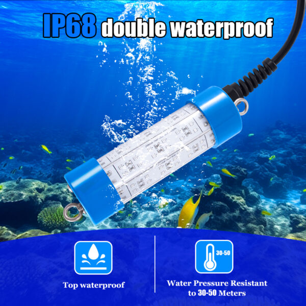 Squid Boat Fishing Light 60w 12V IP68 Farmed Salmon with Dimmer Catching - Image 2