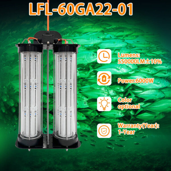 LED Deep Drop Underwater Fishing Light Offshore Fishing 6000w Attracting Fish Lamp - Image 2