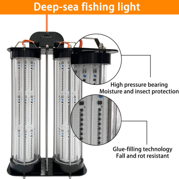 LED Deep Drop Underwater Fishing Light Offshore Fishing 6000w Attracting Fish Lamp - Image 7