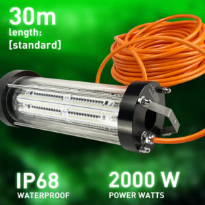 2000W catching fish LED Fishing Light boat green light underwater