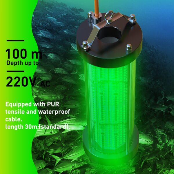 New Led Underwater Fishing Light 4000W Use It in Fishing Farms (steel Cages) - Image 3